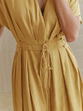 Women's New French Elegant Deep V-Neck  Dress