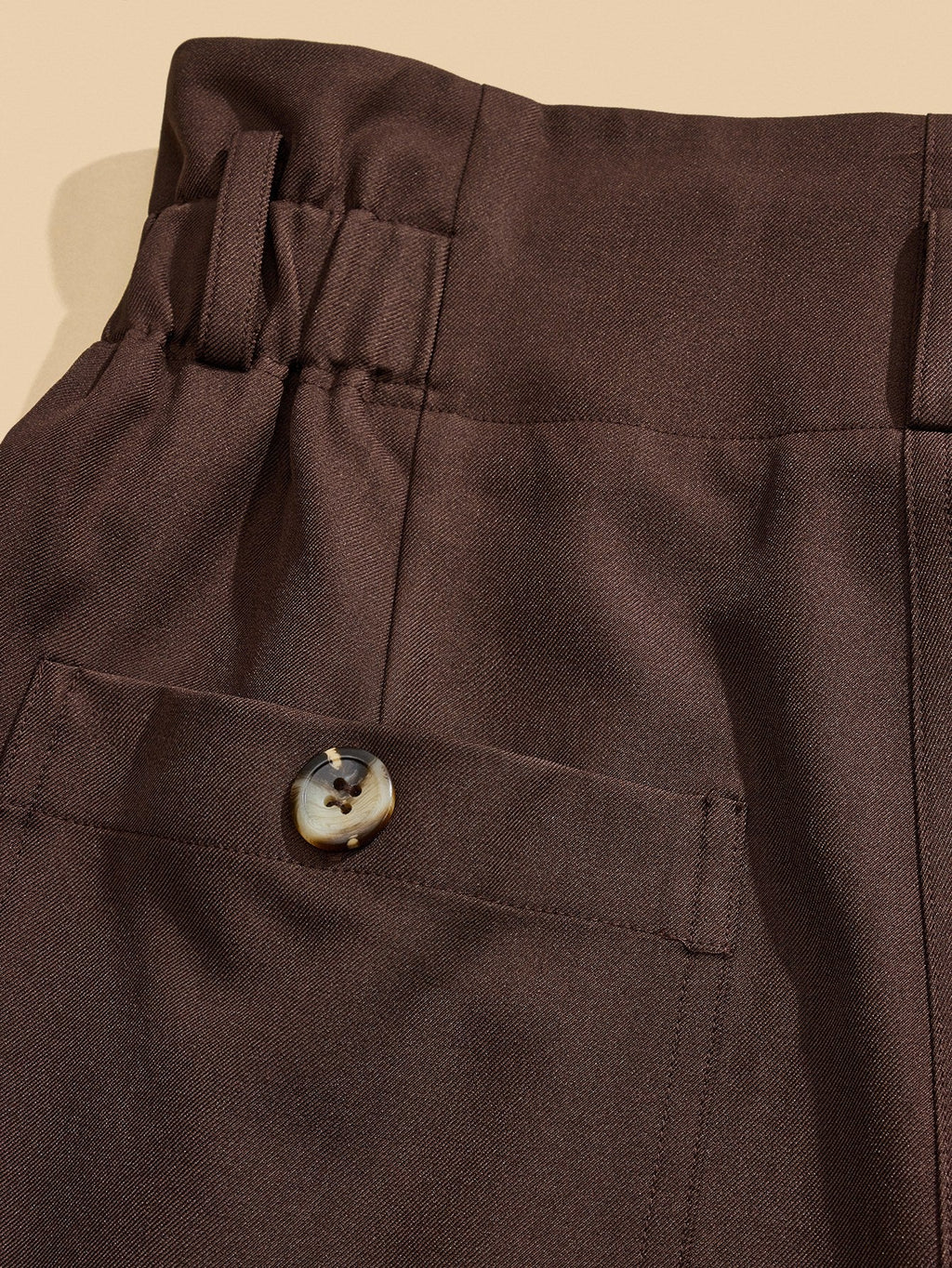 Women's Solid Color Pleated Wide Leg Pants